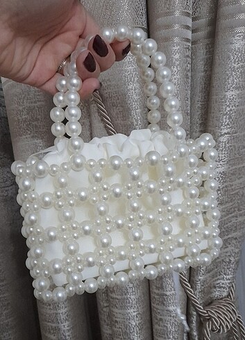 İnci Boncuk Çanta - Görsel 2