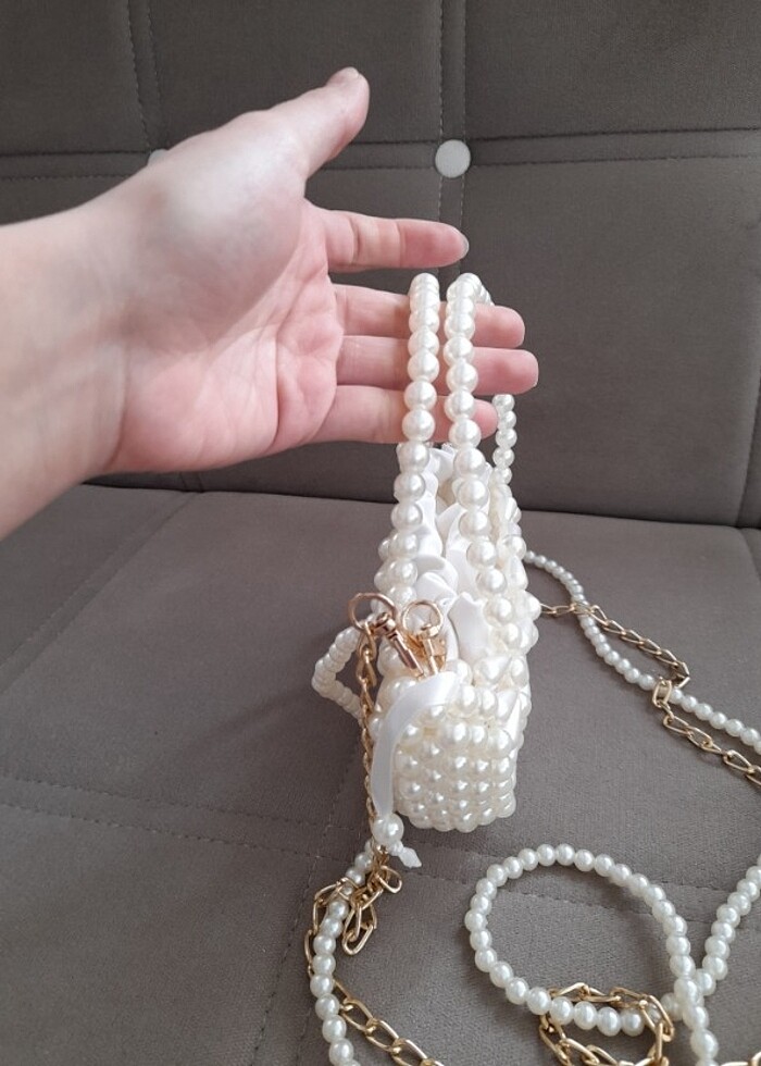 İstiridye İnci Çanta - Görsel 3