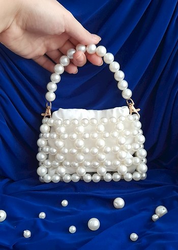 İnci Boncuk Çanta İncili Çanta - Görsel 2