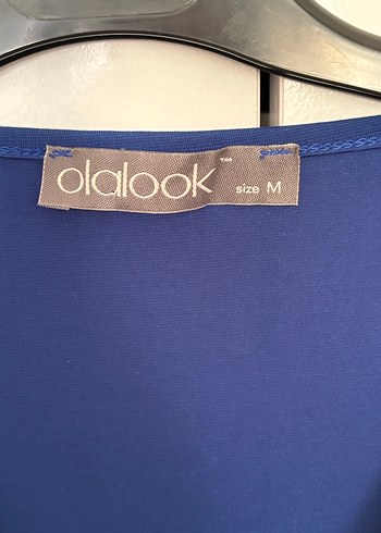 Degaje Yaka Mavi V Yaka Kolsuz Bluz Vatkalı - Görsel 4