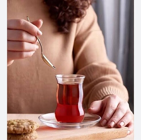 PAŞABAHÇE 6 LI ÇİFT BELLİ ÇAY BARDAĞI