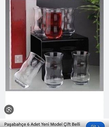  Beden beyaz Renk PAŞABAHÇE 6 LI ÇİFT BELLİ ÇAY BARDAĞI