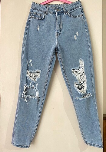 Yırtık mom jean
