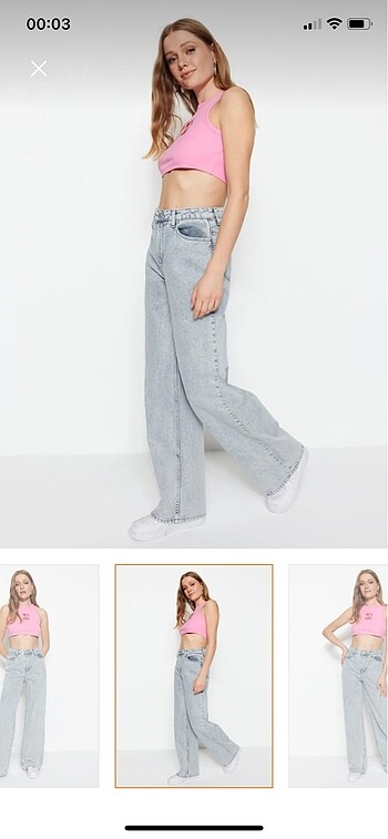 38 Beden Gri jeans