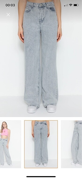 38 Beden gri Renk Gri jeans