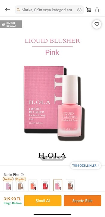 Hola pink allık