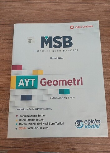 Eğitim Vadisi Yayınları AYT Geometri Modüler Soru Bankası