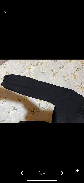 42 Beden Siyah şifon tunik