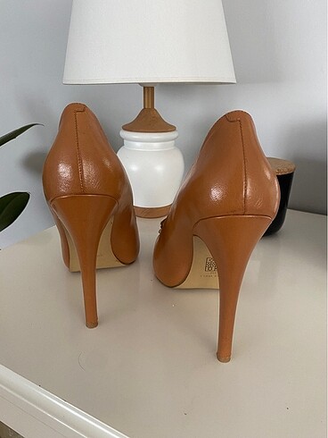 Nine West Hakiki Deri Taba Gold Tokalı Nine West Ayakkabı
