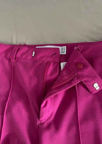 36 Beden Bershka Pembe Kumaş Pantolon