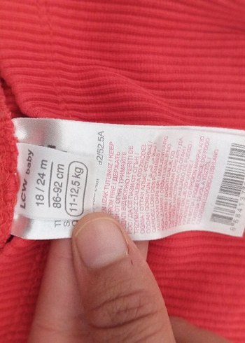 LC Waikiki Kız Çocuk Pilili Kırmızı Tayt