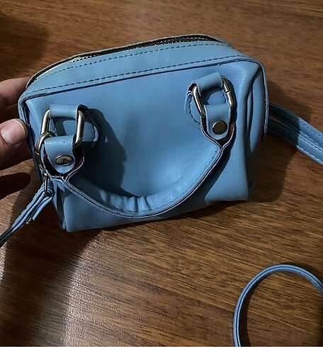 Mavi mini çanta