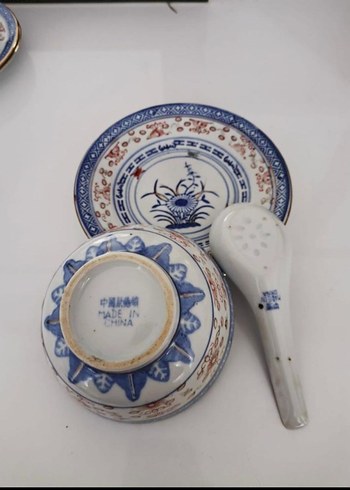 Mavi Desenli Geleneksel Çin kasesi - Görsel 2