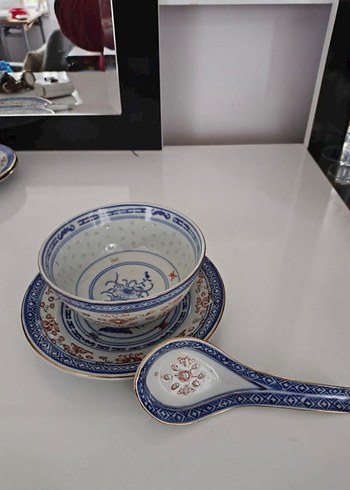 Mavi Desenli Geleneksel Çin kasesi - Görsel 4