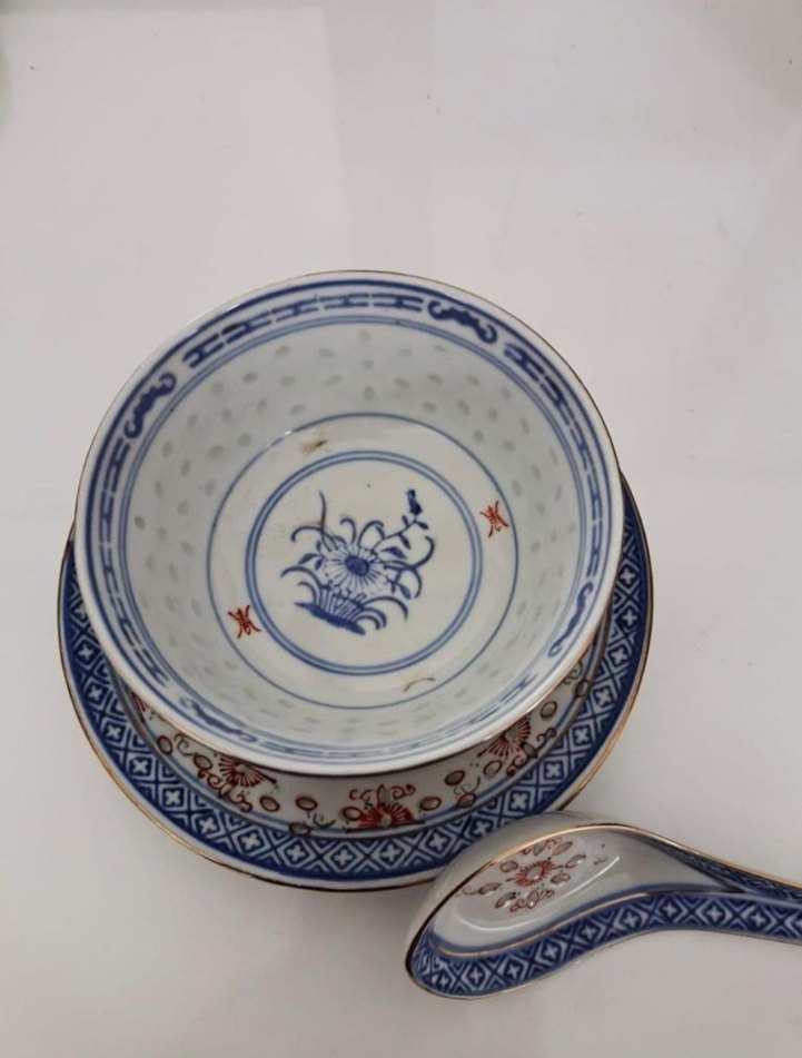 Mavi Desenli Geleneksel Çin kasesi - Görsel 3