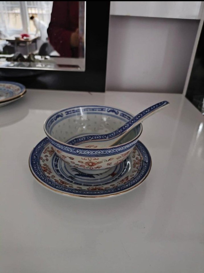 Mavi Desenli Geleneksel Çin kasesi - Görsel 5