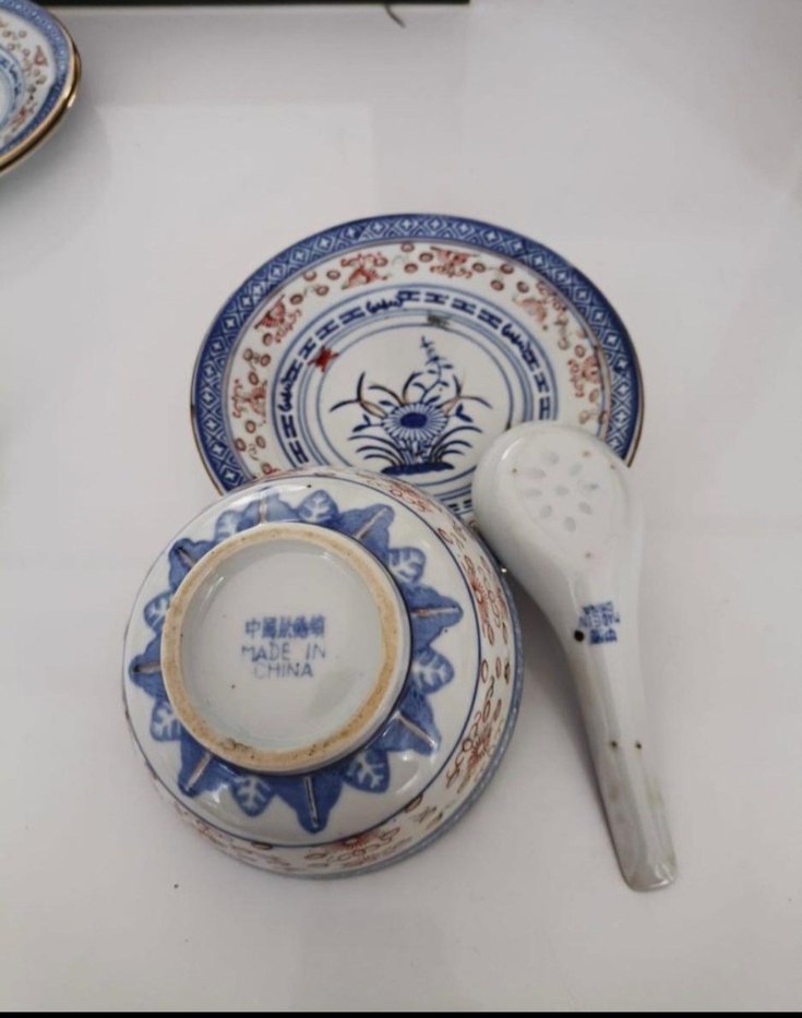 Mavi Desenli Geleneksel Çin kasesi - Görsel 2