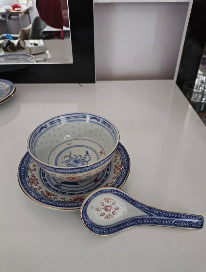 Mavi Desenli Geleneksel Çin kasesi - Görsel 4