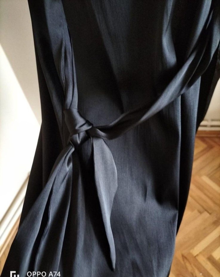 Adil Işık Uzun Siyah Kadın Sabahlık - Görsel 3