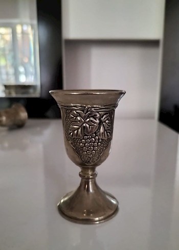 Alman Gümüşü Ayakli Kadeh Seti 
Şerbetlik yükseklik 7.5 cm. - Görsel 4