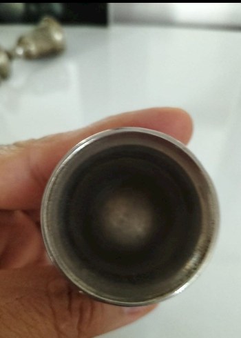 Alman Gümüşü Ayakli Kadeh Seti 
Şerbetlik yükseklik 7.5 cm. - Görsel 6
