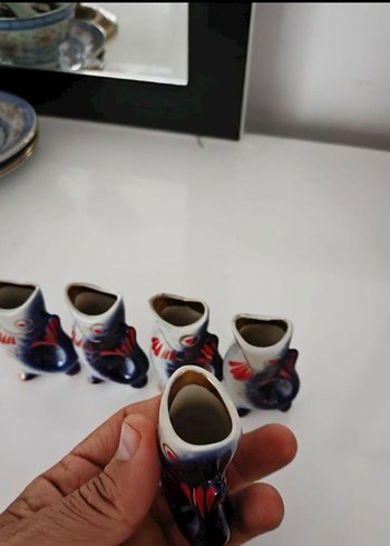 Italyan Seramik Koi Balık Figürlü Vazo Seti - Görsel 4