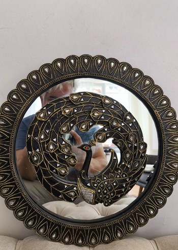 Uzak Doğudan Dekoratif Yuvarlak Ayna 
36 cm. Çapı. - Görsel 3