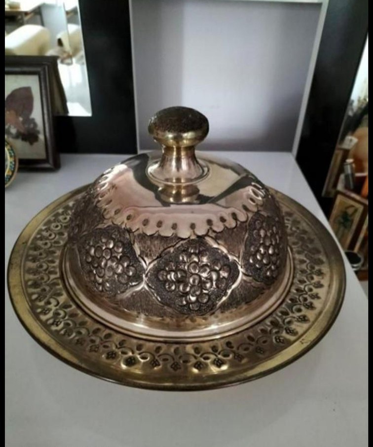 Elişi Bakır Kapaklı Şekerlik - Görsel 3