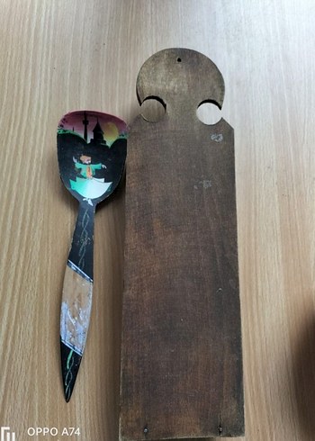 Eskilerden Ahşap Oyma Kibrit Askısı - Görsel 2