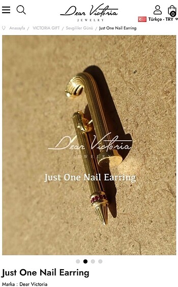 Beymen Dear Victoria Just One Nail Küpe