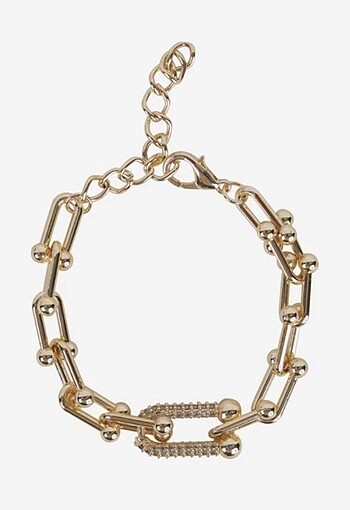 Tiffany&Co Tiffany&Co Zincir Detay Taşlı Bileklik