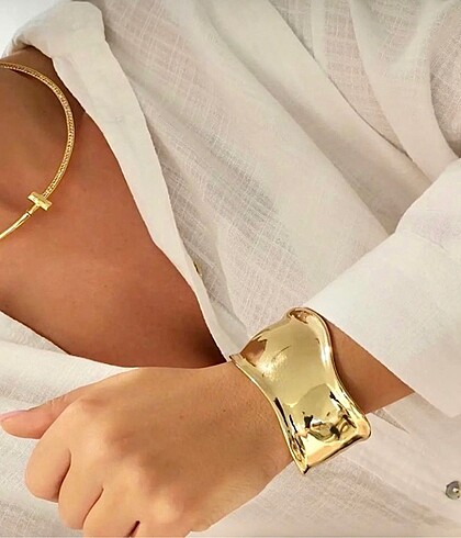 Beden altın Renk Tiffany&Co Kemik Kelepçe