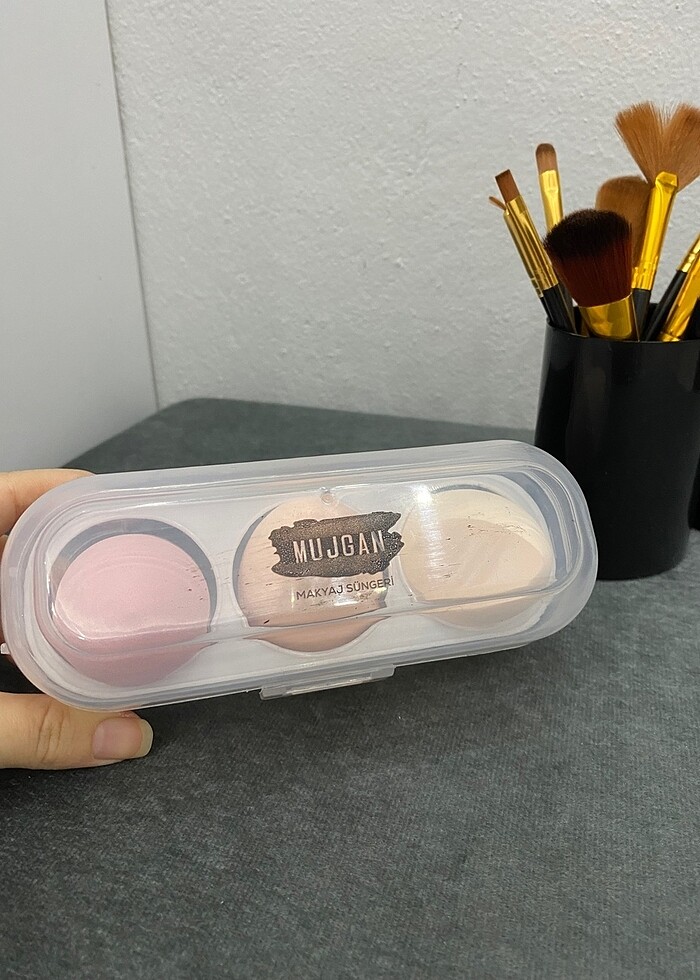 Makyaj süngeri ve fırça seti - Görsel 2