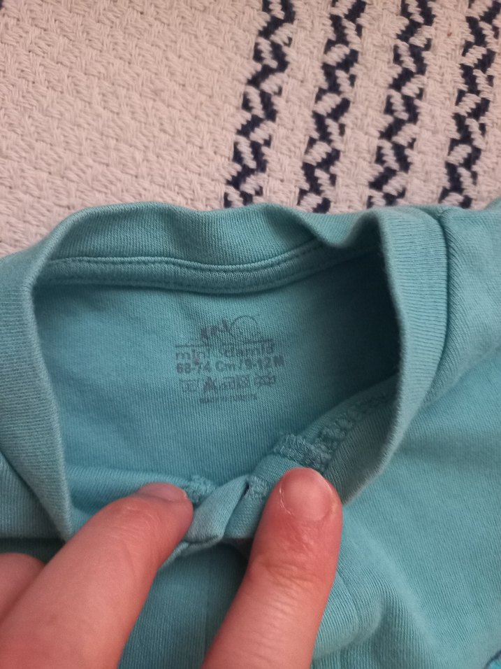 Düğmeli Turkuaz Erkek Bebek Tulum - Görsel 3