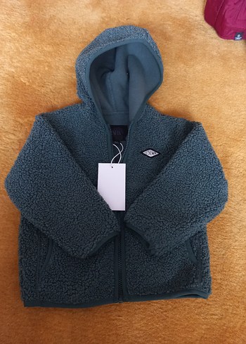 Zara kapüşonlu suni yünlü ceket - Görsel 4