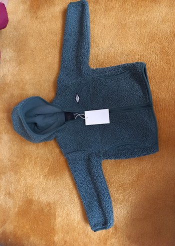 Zara kapüşonlu suni yünlü ceket - Görsel 5