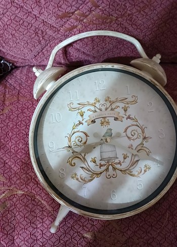 Beyaz Vintage Masa Saati