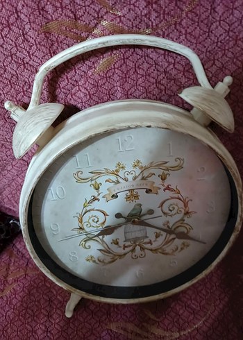 Diğer Beyaz Vintage Masa Saati