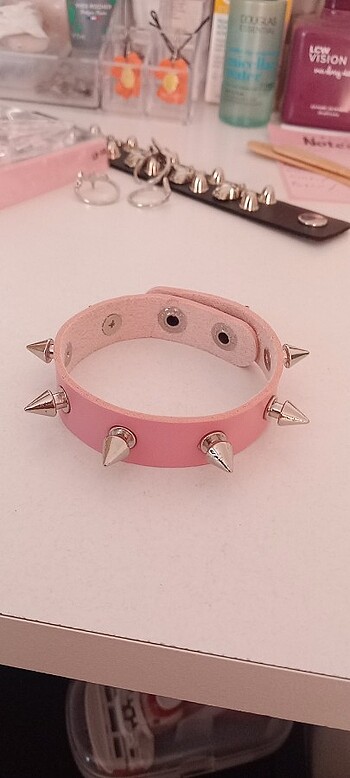Bileklik pembe gothic 