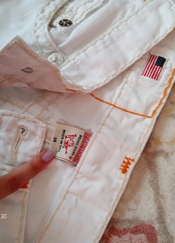 29 Beden beyaz Renk True Religion erkek jeans