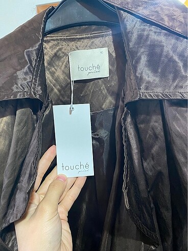 40 Beden Touch kuşaklı trençkot