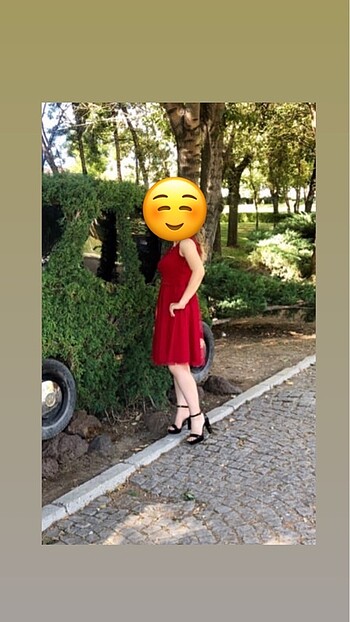 m Beden kırmızı Renk Elbise