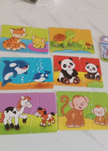  Beden Çocuklar için Renkli Hayvan Temalı Puzzle