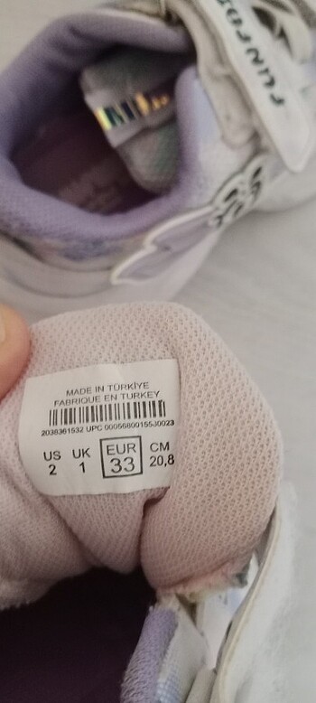 33 Beden mor Renk Spor ayakkabı