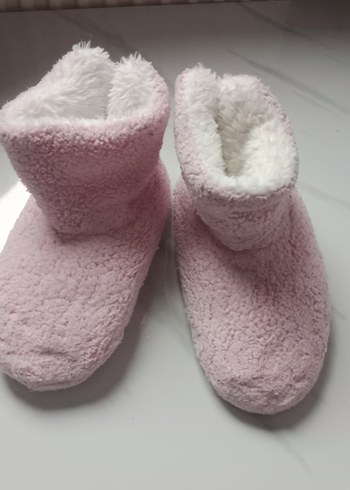 Kız Çocuk Pembe Sıcak Ev Terliği - Görsel 2