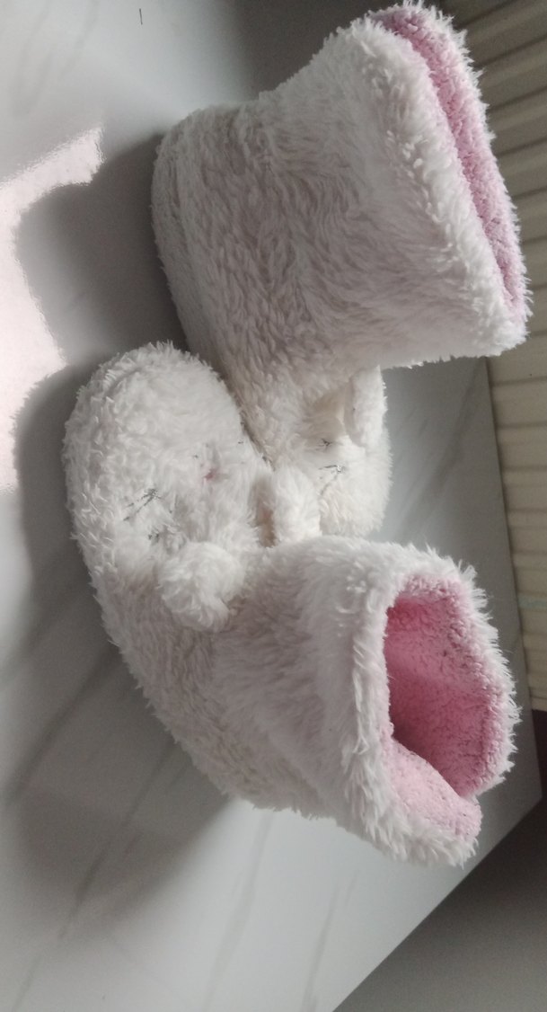 Kız Çocuk Pembe Sıcak Ev Terliği - Görsel 4