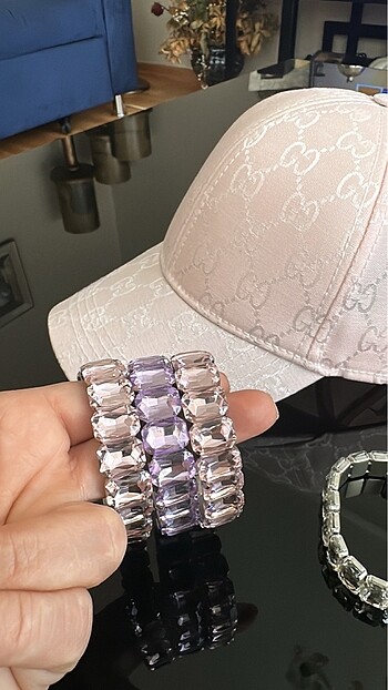 swarovski Swarovski pembe taşlı bileklik