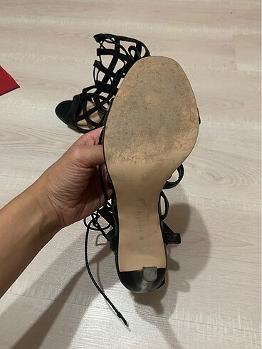 Zara Zara gerçek deri topuklu ayakkabı