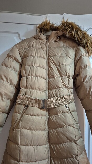 38 Beden camel Renk Şişme Mont