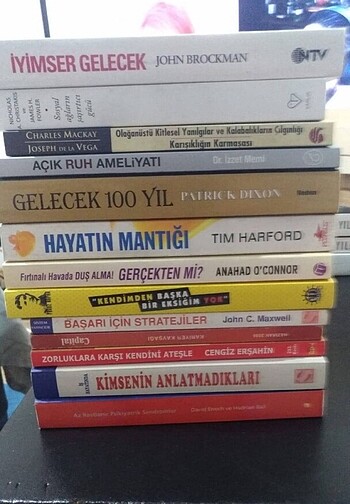 Çeşitli kitaplar, kişisel gelişim kitapları, toplu satış